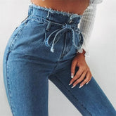 Women’s High-Waisted Washed Plus Size Jeans